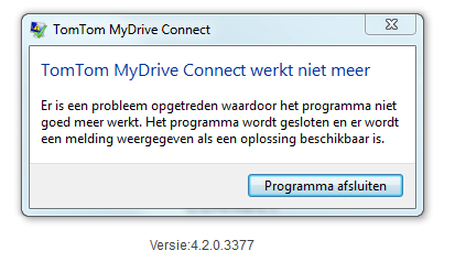 tomtom mydrive connect not recognising device